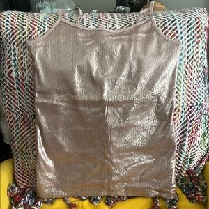 Torrid Silver Sequin Camisole Top